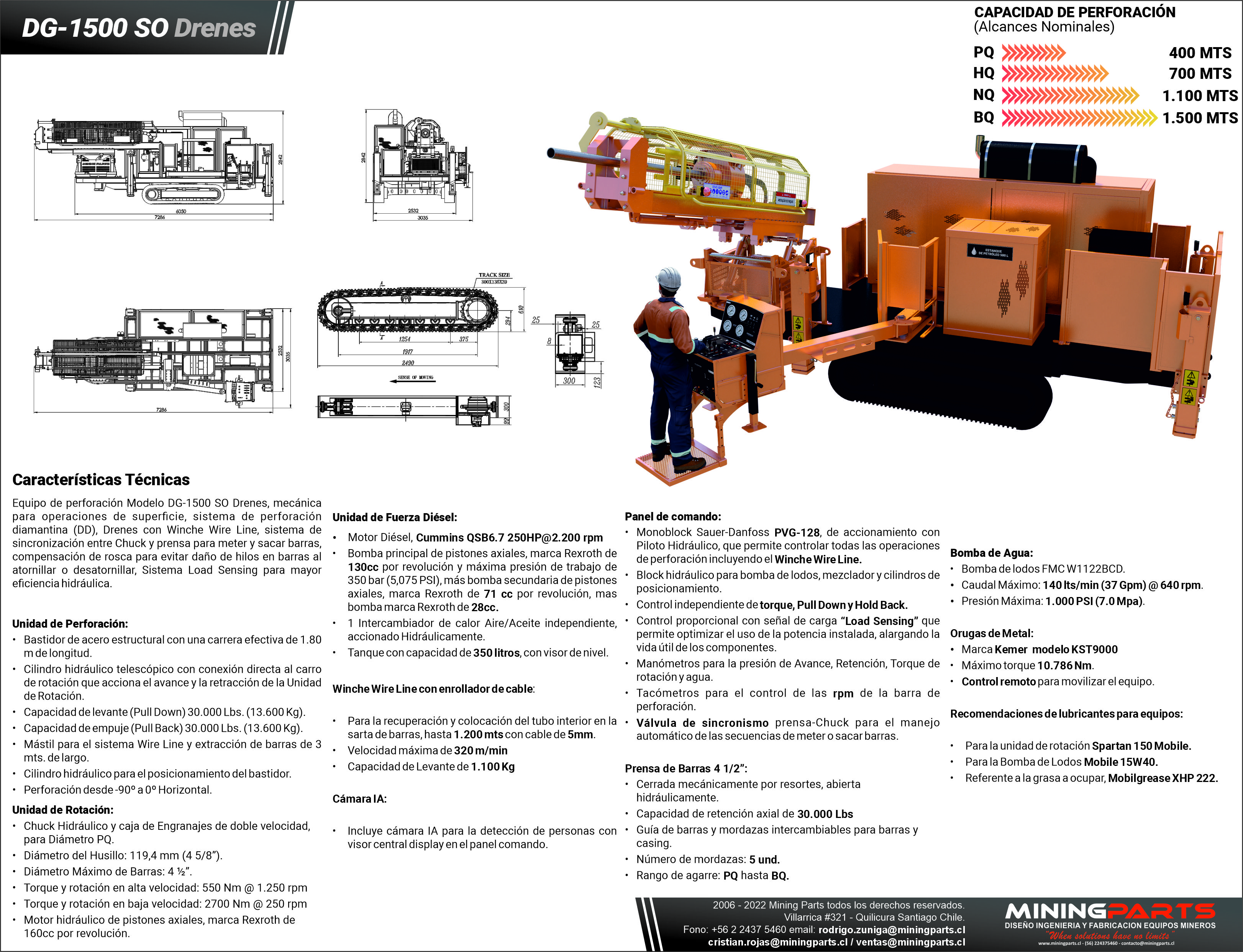 Ficha técnica de DG-1500 SO